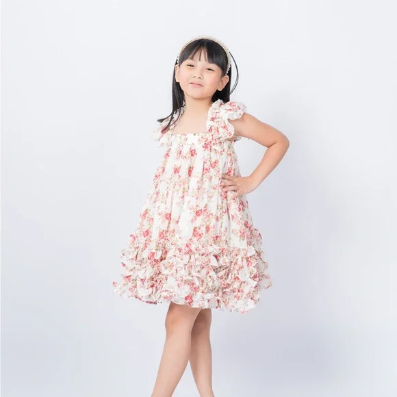 Floral Ruffle Dress - Picture 6 of 17